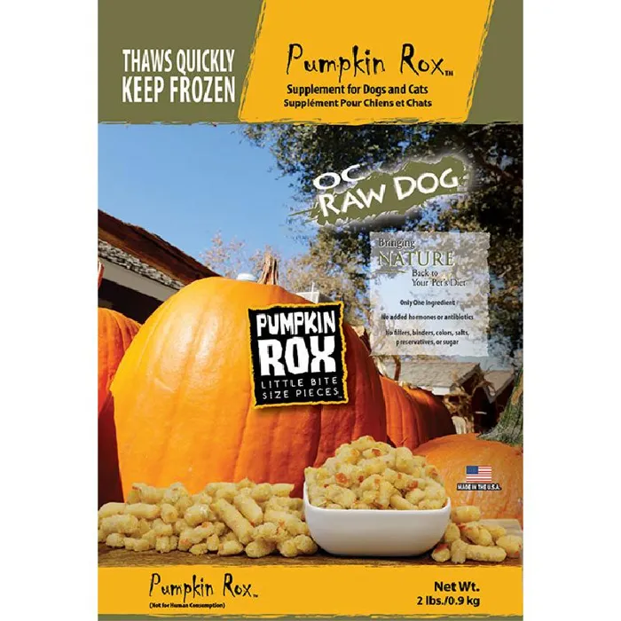 Oc Raw Dog Frozen Pumpkin Rox 2 Lbs