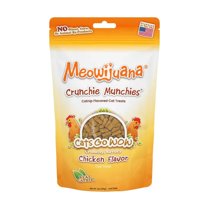 Meowijuana Treat - Crunchie Munchie Chicken 3oz