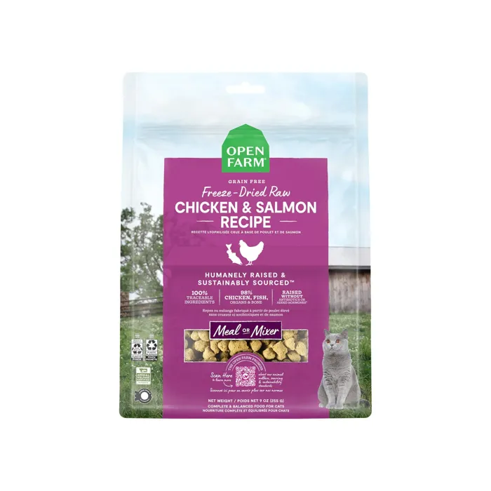 Open Farm Fd Cat Chx & Salm 9-oz
