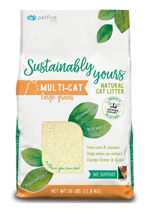 Sustainably Yours Nat Cat Litter Large Grain 13-lb