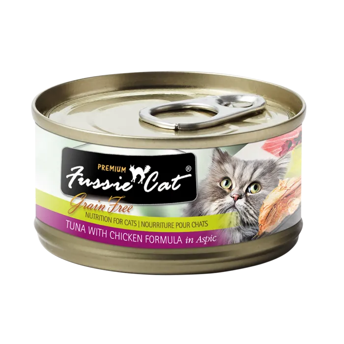 Fussie Cat Premium Gf Tuna Chick Shred Can 5.5 Oz