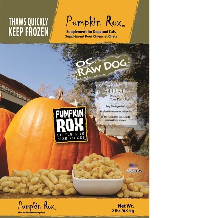 Oc Raw Dog Frozen Pumpkin Rox 2-lbs