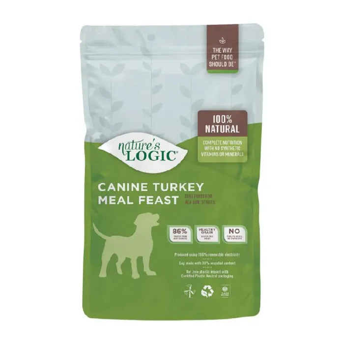 Nature's Logic Dry Kibble Dog Food, Trky 4.4-lb