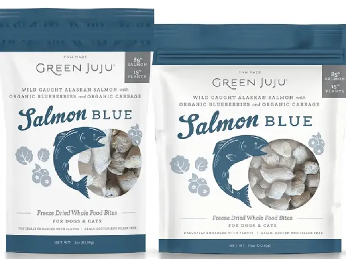 Green Juju Salmon Blue Frz-drd Food Bites 7.5-oz