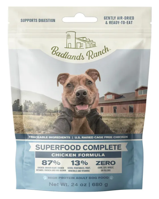Badlands Ranch Chicken Air Dried Dog Food 24-oz