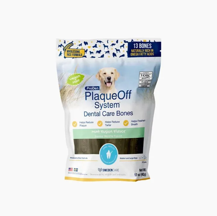 Proden Plaqueoff Dental Bones Mint 17-oz
