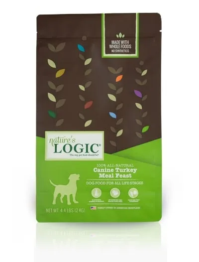 Nature's Logic Dry Kibble Dog Food, Trky 4.4-lb