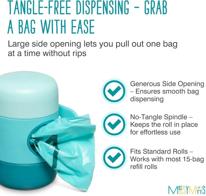 Messy Mutts Waste Dispenser blue