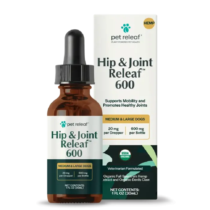 Pet Releaf Hip & Joint Releaf 600mg Oil