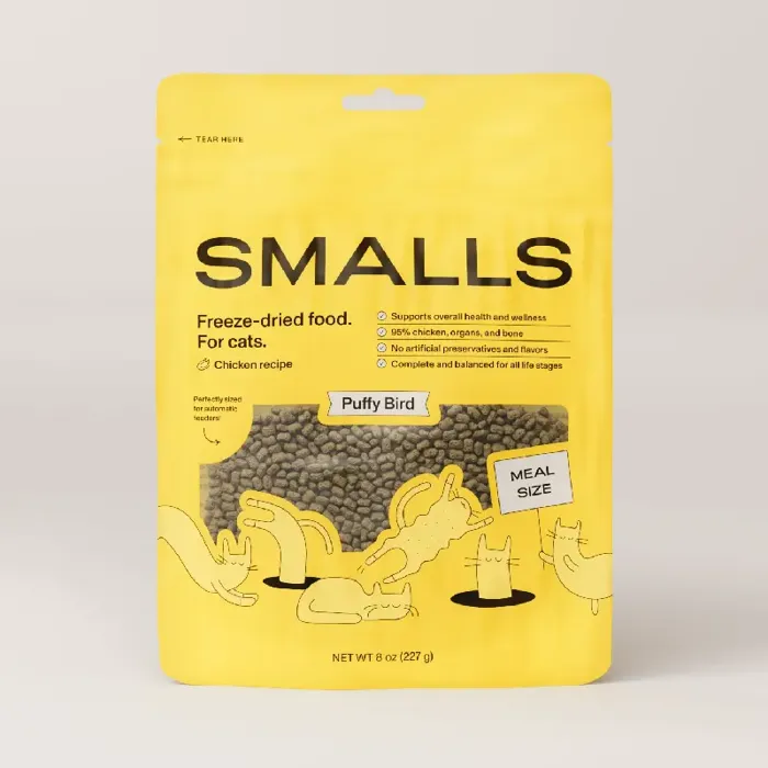Smalls Cat Fd Puffy Bird Chicken 8-oz