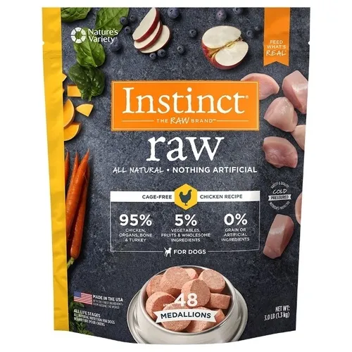 Nature's Variety Dog Raw Medallion Chicken 3 Lbs