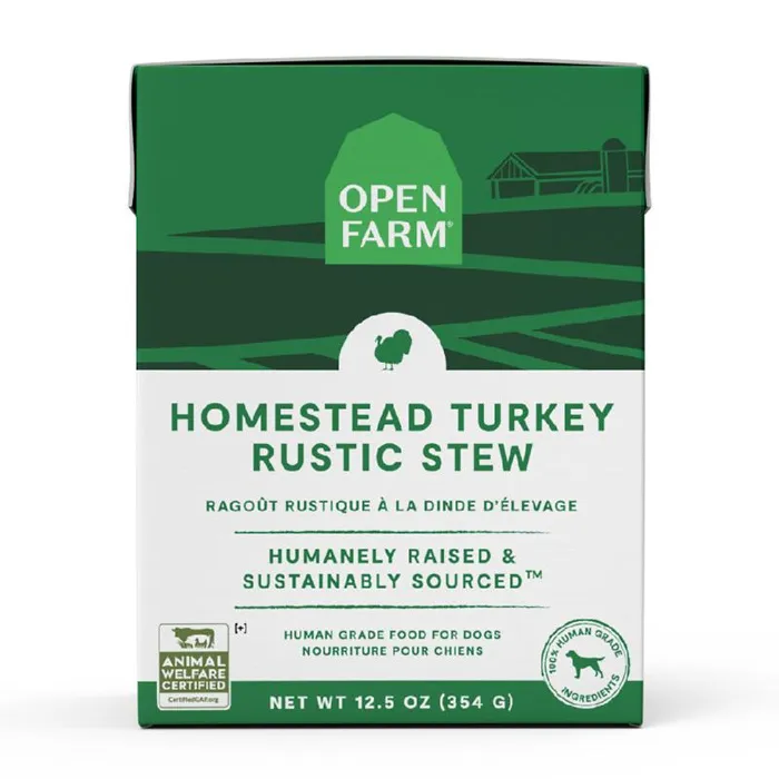 Open Farm Homestead Turkey Recipe Rustic Stew Dog Food 12.5-oz