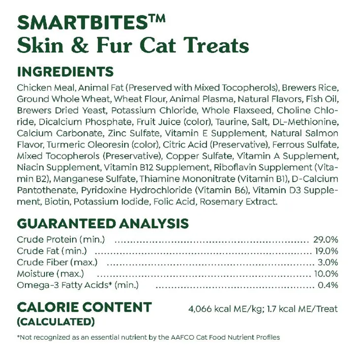 Greenies Smartbite Healthy Skin & Fur Salmon 2.1-oz