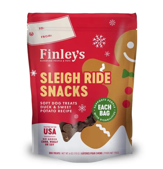 Finley's Holiday Sleigh Ride Snacks Duck 6-oz