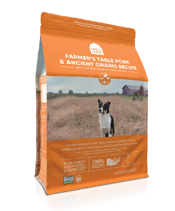 Open Farm Dog Ancient Grain Farmer's Table Pork 11