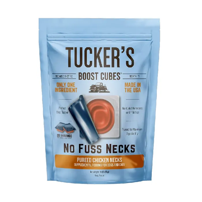 Tuckers Dog Boost Cubes Chkn Necks Frozen 1-lb 30=