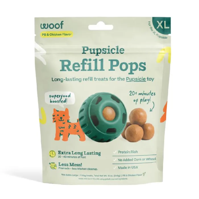 Woof X-large Pops Treat Chicken Pb 12-oz