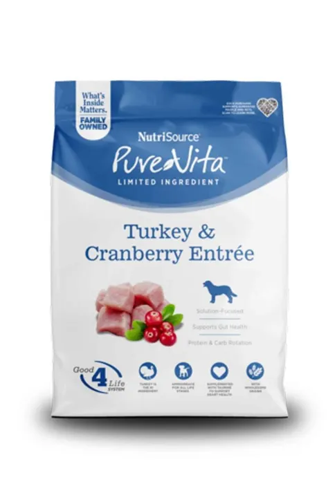 Pure Vita Dog Lid Turkey & Cranberry 25-lb