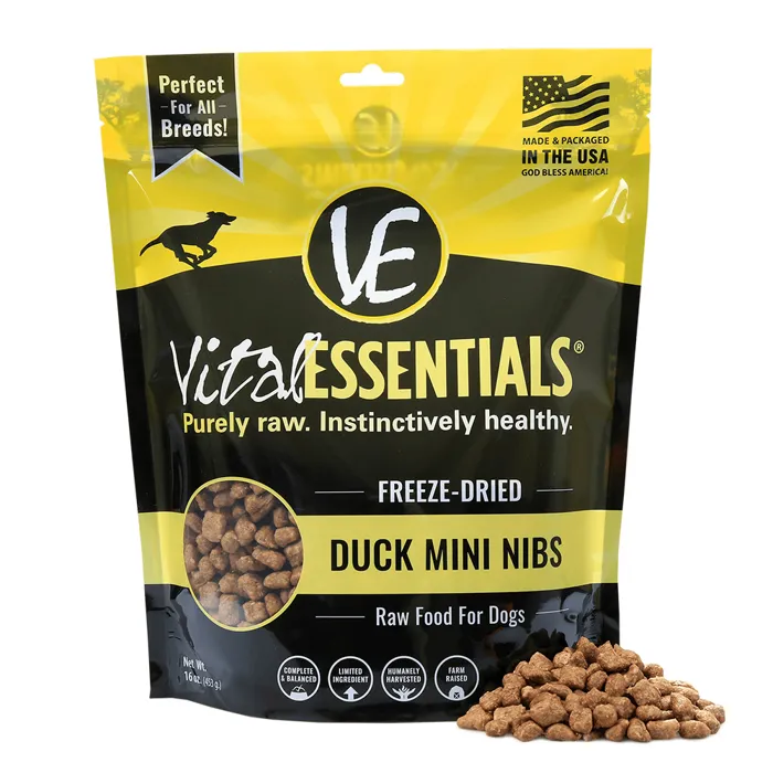 Ve Fdr Duck Entree Dog Food - Mini Nibs 14-oz