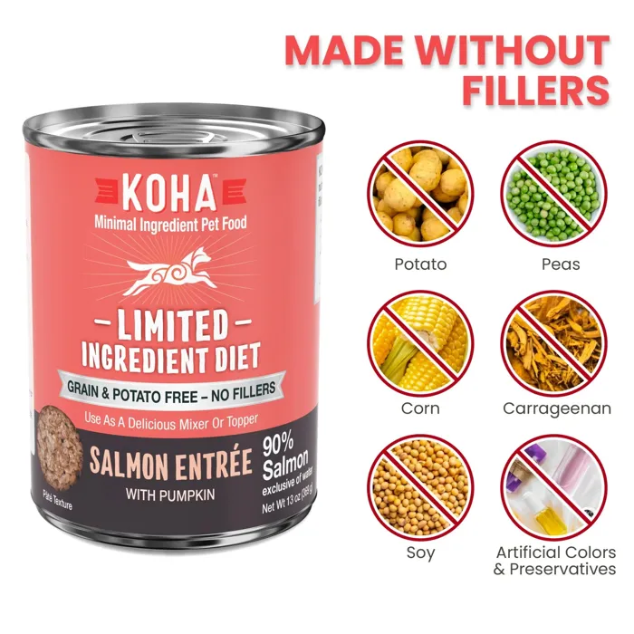 Koha L.i.d. Salmon Entree For Dogs 13-oz