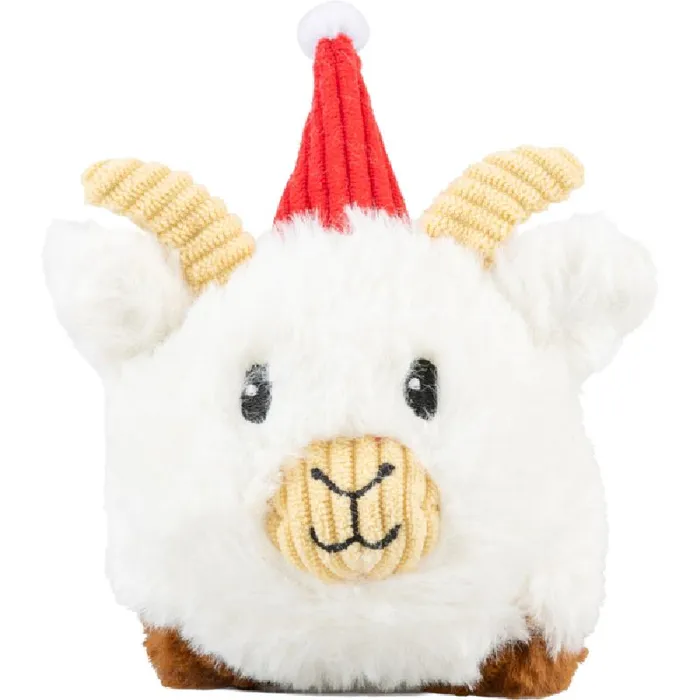 Growl Holiday Dog Toy Xmas Stubbiez Goat