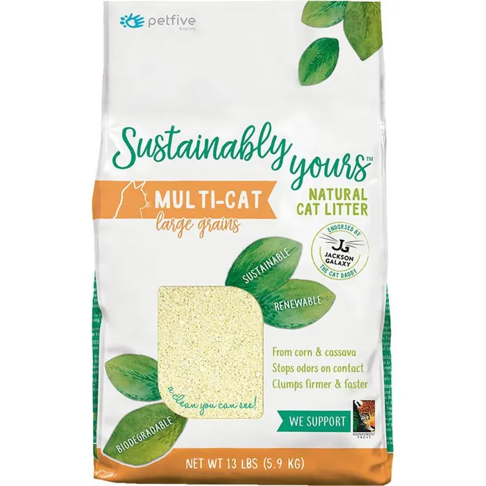 Sustainably Yours Nat Cat Litter Large Grain 13 Lb