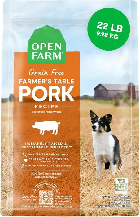 Open Farm Gran Free Farmer's Table Pork Dry Dog Food 22-lb
