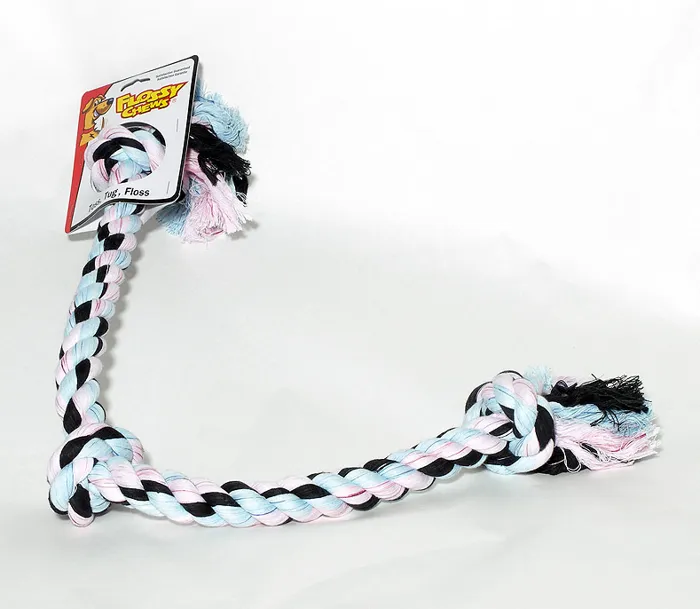 Flossy Chews Three Knot Tug Multi X-large