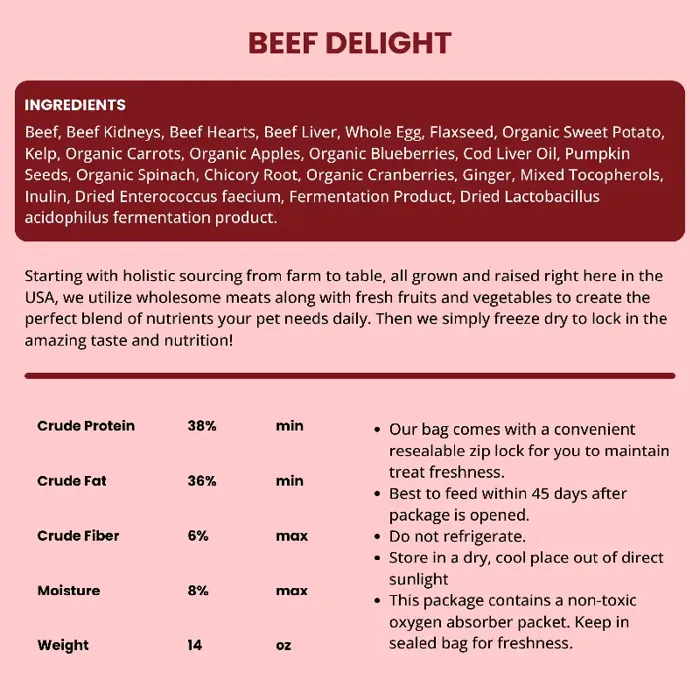 Shepherd Boy Farms Freeze Dried Beef Recipe 14-oz