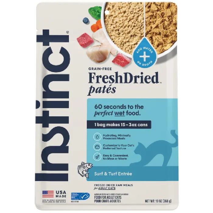 Instinct FreshDried FD Pate Surf & Turf Cat 13oz