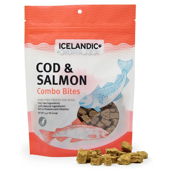 Icelandic Plus Dog Combo Bites Cod Salmon 3.52 Oz