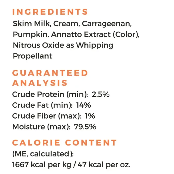 Pup Cup Frozen Whipped Cream Pumpkin 13-oz