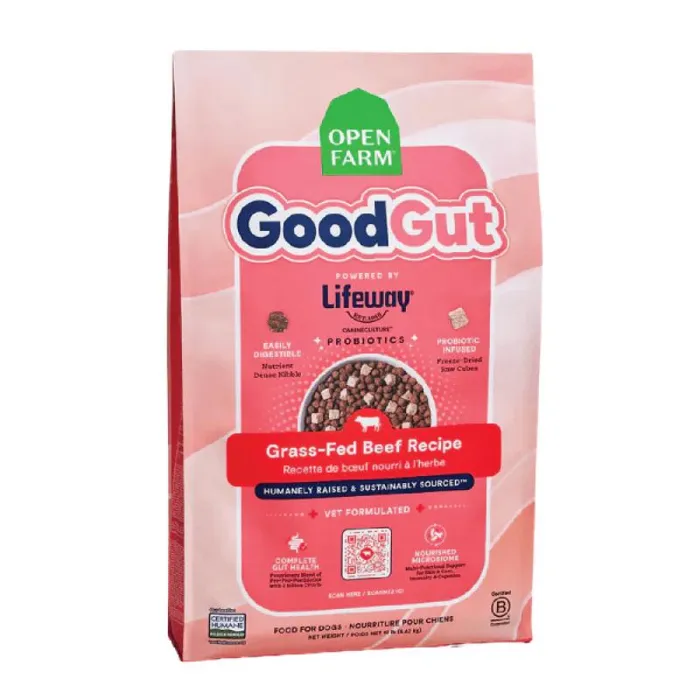 Open Farm Dog Dry GoodGut Grass Fed Beef 19-lb