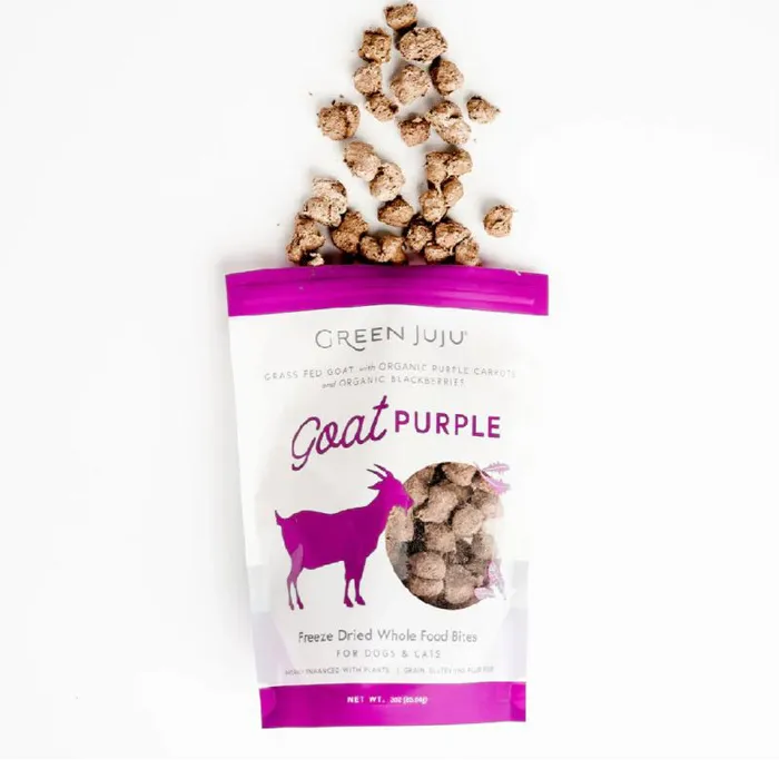 Green Juju Dog Fd Goat Purple Bites Treats 3-oz