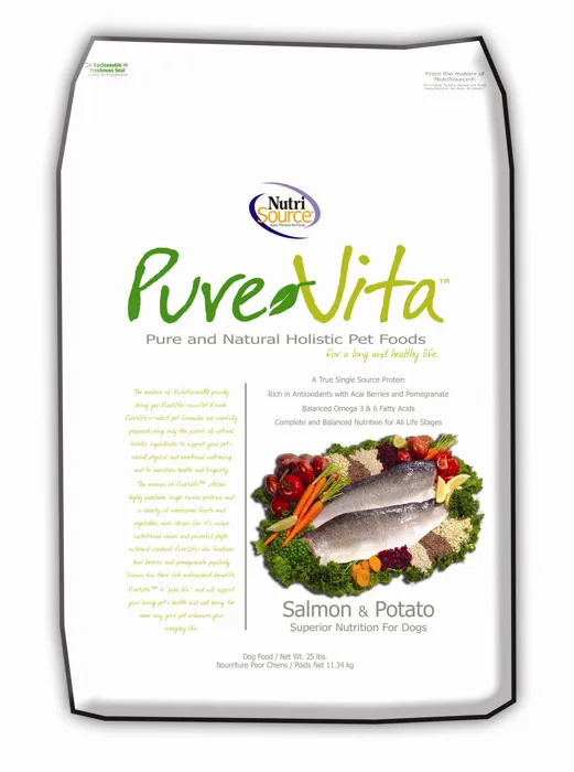 Pure Vita Dog Lid Salmon & Kale 25-lb