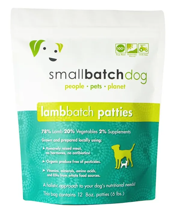 Small Batch Dog Frozen Sliders Lamb 3-lb