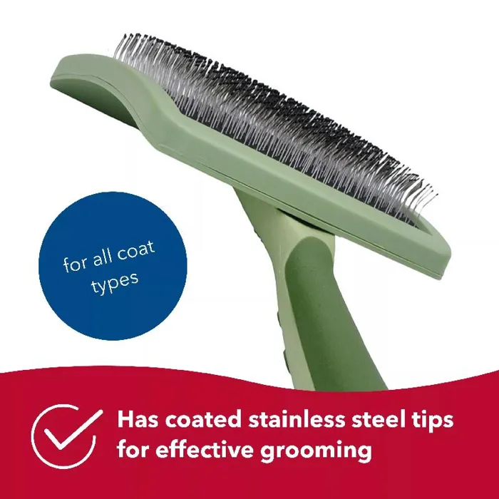Safari Curved Firm Slicker Brush For Dogs Large