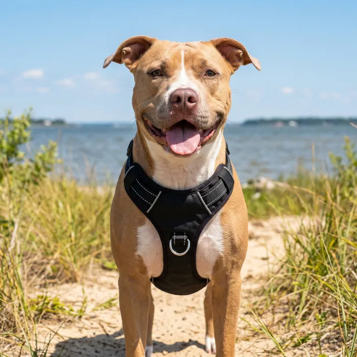 Bay Dog Chesapeake Harness Covert Black lifestyle view