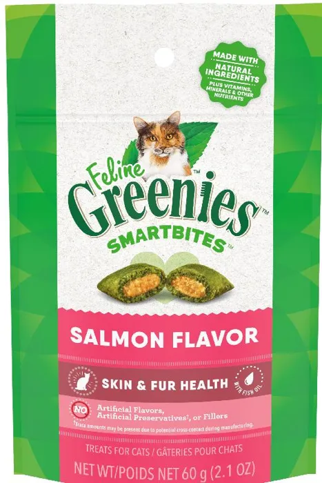 Greenies Smartbite Healthy Skin & Fur Salmon 2.1-oz