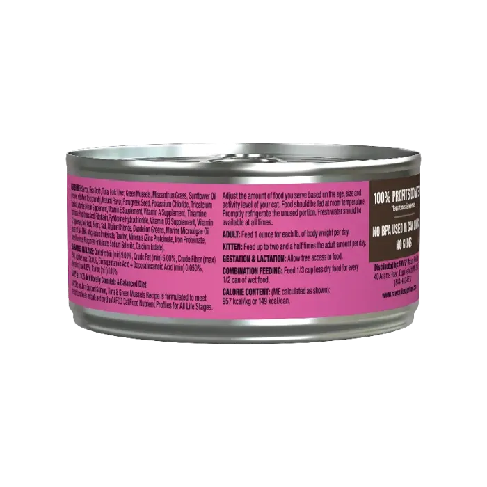 Rawz Cat Hip Joint Support Salmon Tuna Green Mussels Can 5.5oz 24/cs