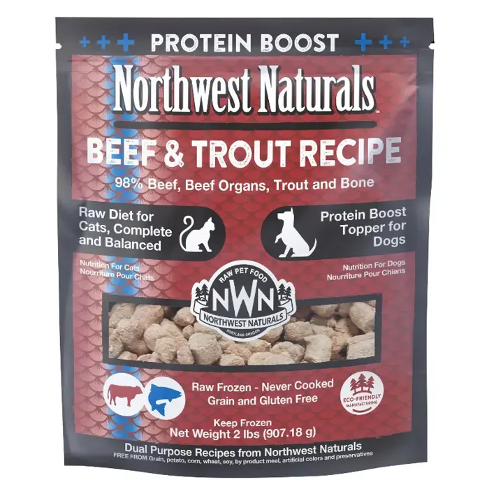Northwest Naturals Cat Frozen Beef & Trout 2-lb