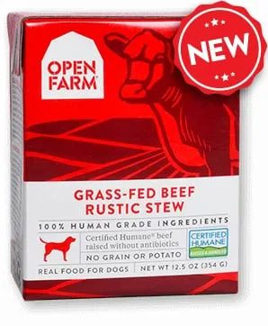 Open Farm Grass-fed Beef Rustic Stew Wet Dog Food 12.5-oz