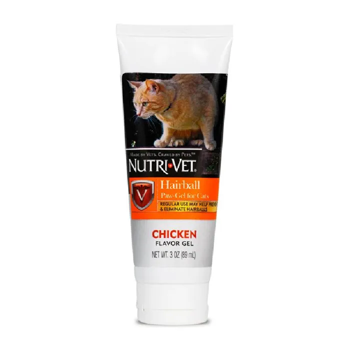 Nutri-vet Hairball Paw-gel For Cats 3 Oz